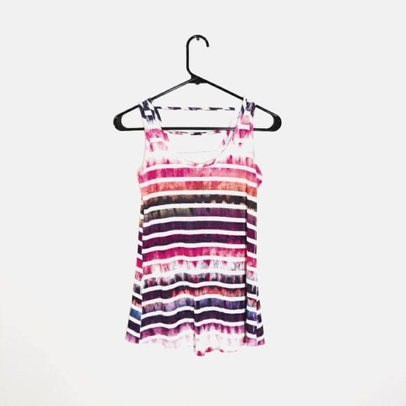 ⭐Vanity | Women's Striped Tank Rainbow - Picture 1 of 4